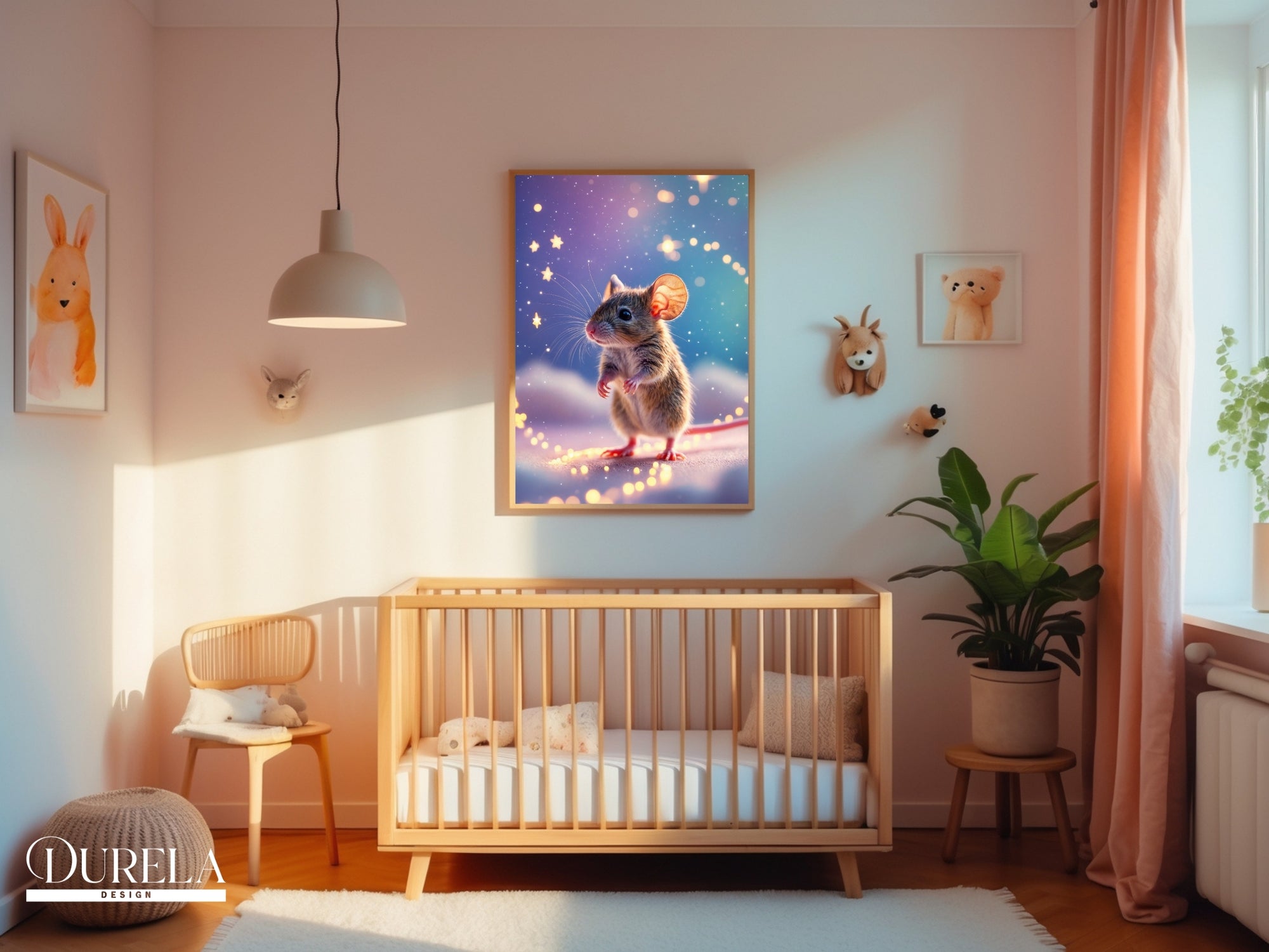 Star Trail Baby Mouse Wall Art (digital file)