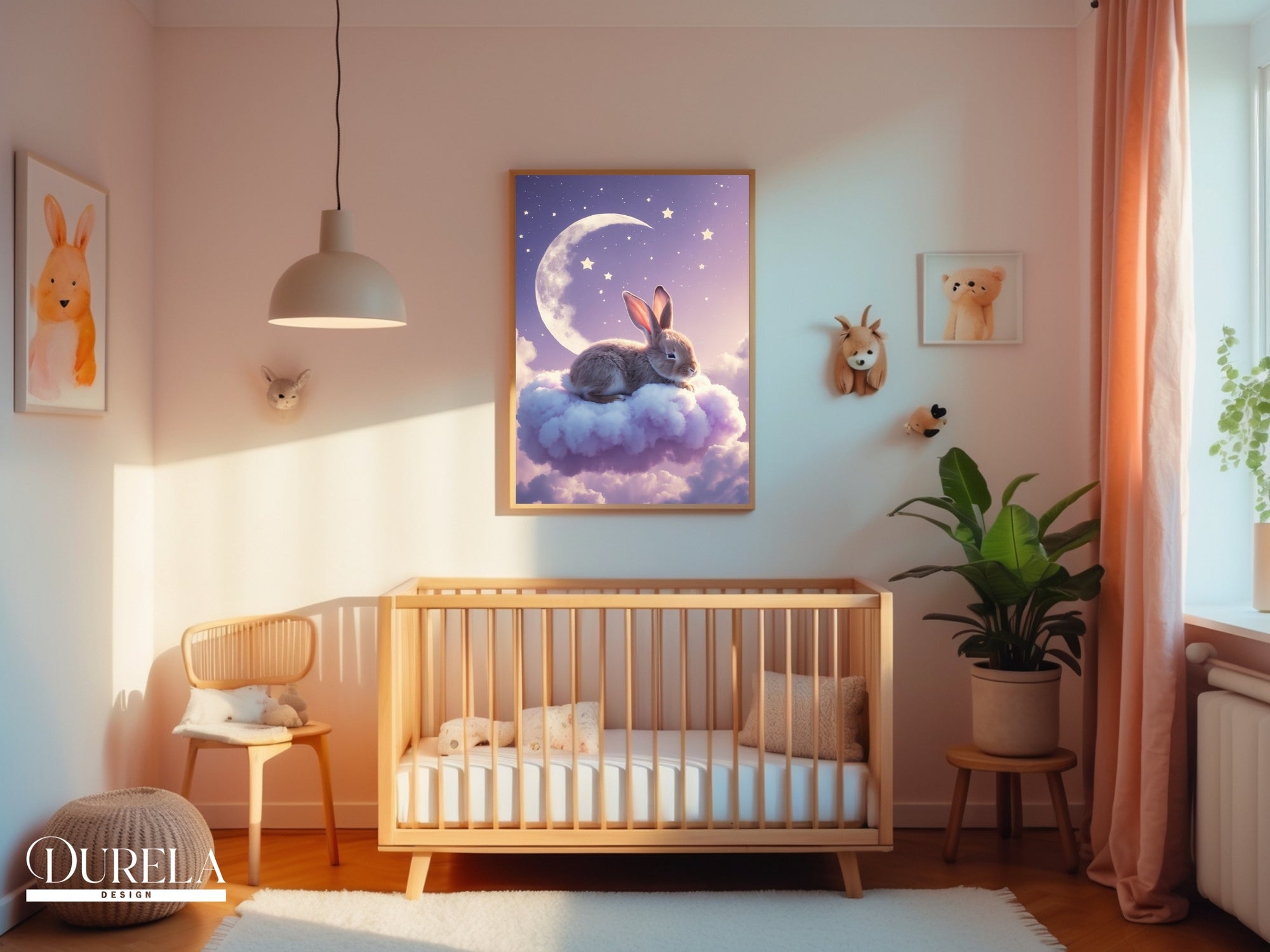 Sleepy Bunny Wall Art (digital file)