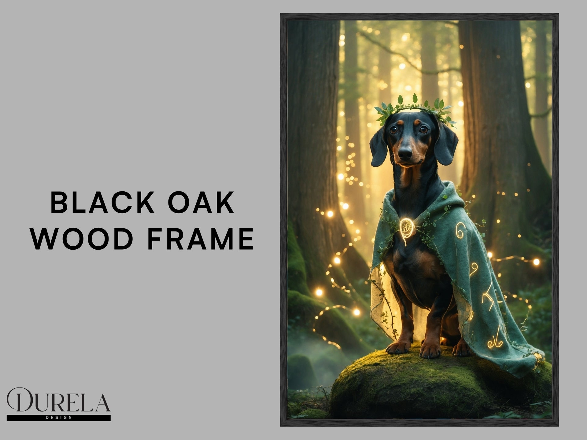 Dachshund Forest Guardian Fantasy Wall Art