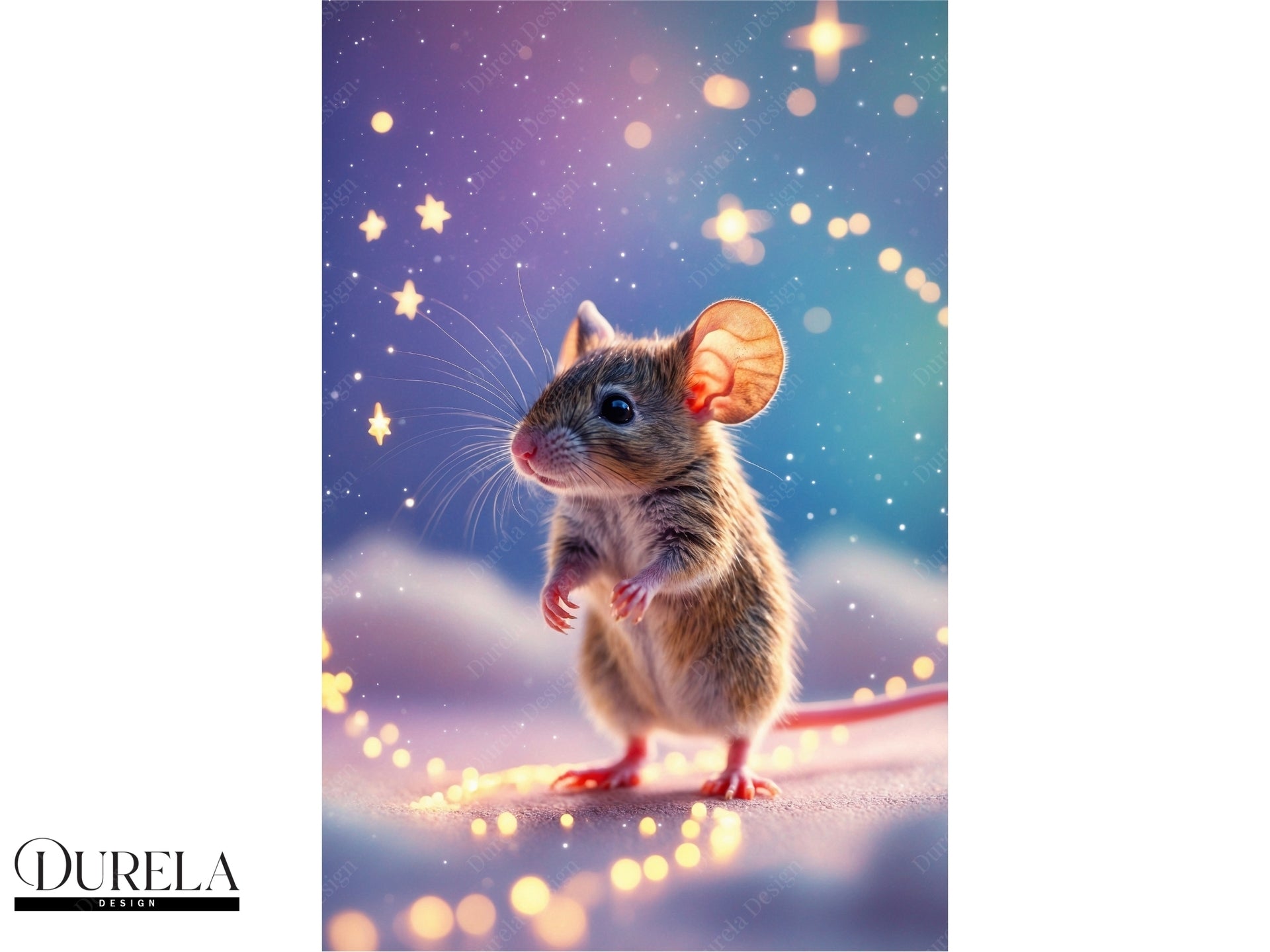 Star Trail Baby Mouse Wall Art