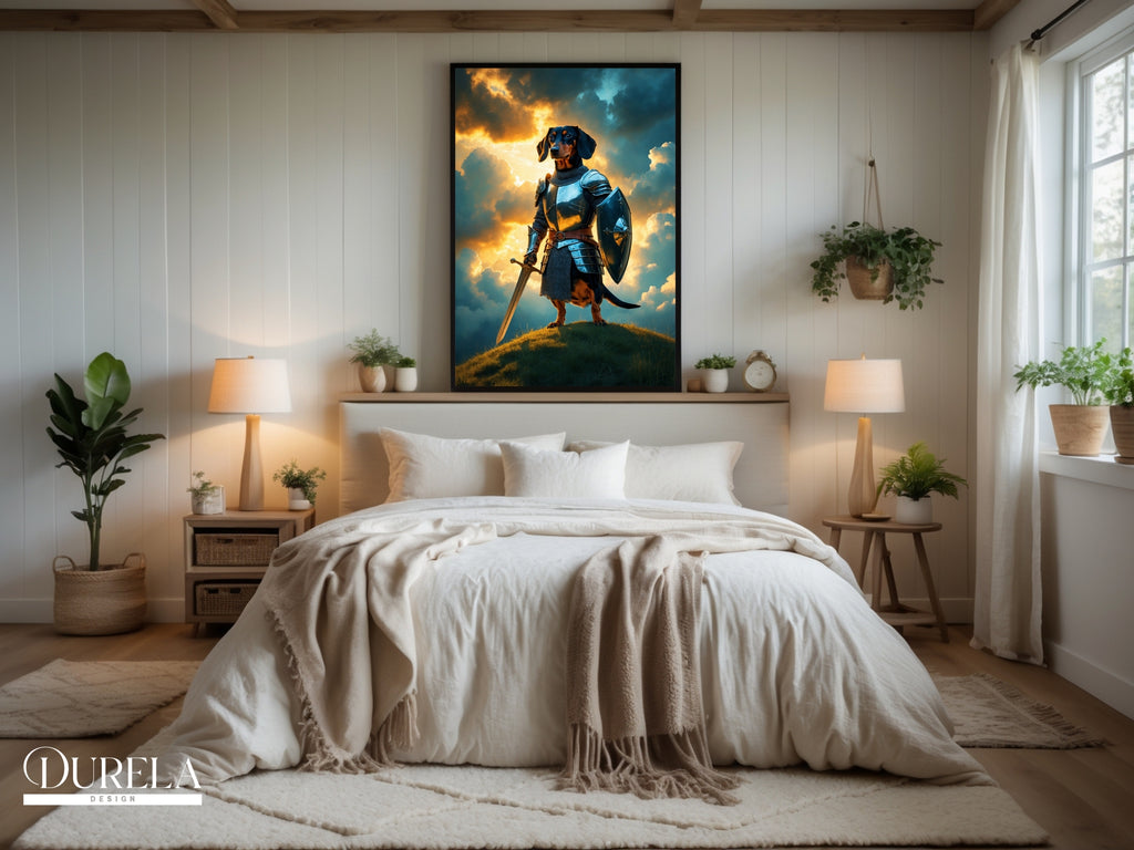 Dachshund Warrior Fantasy Wall Art (digital file)