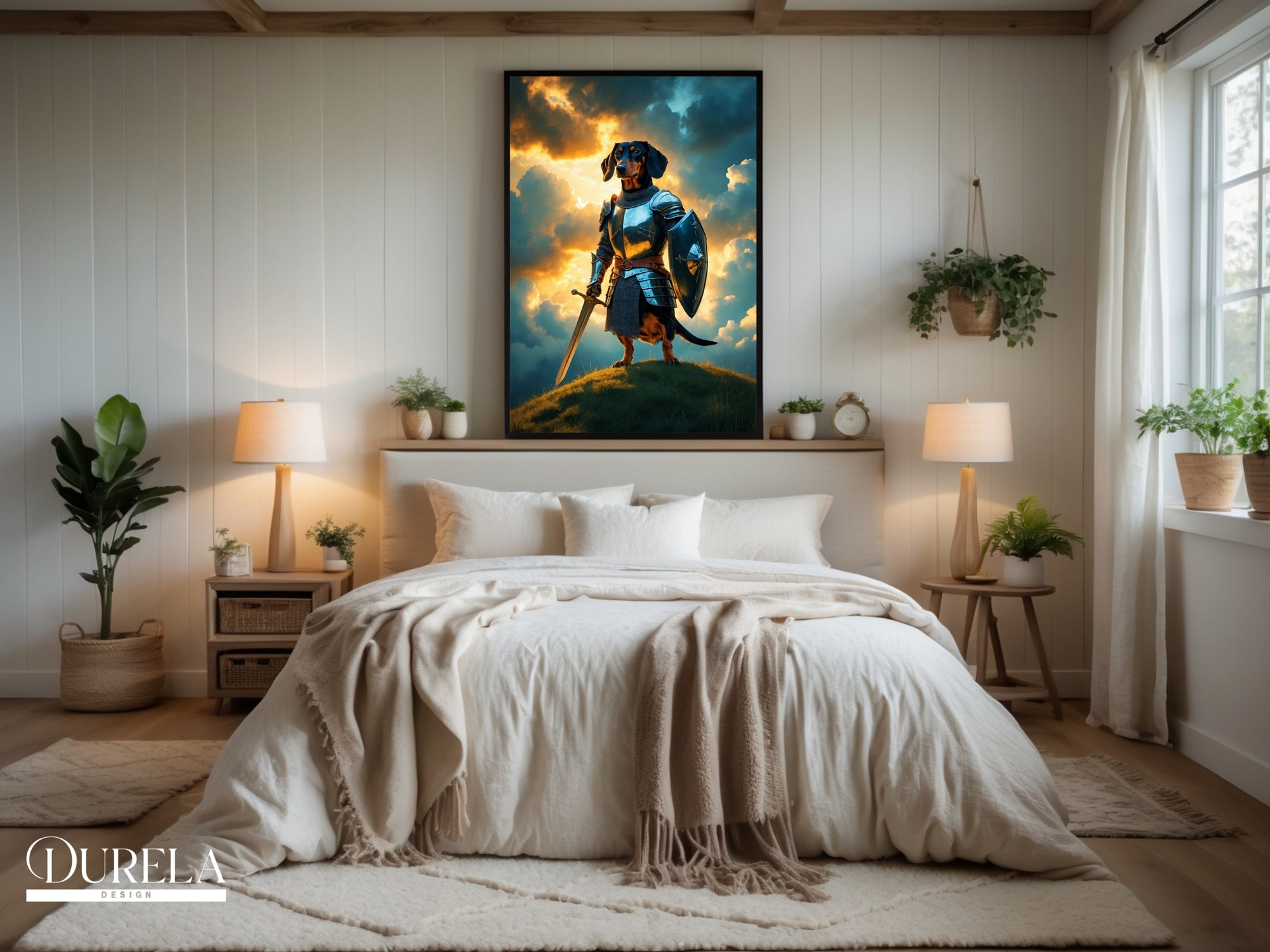 Dachshund Warrior Fantasy Wall Art (digital file)