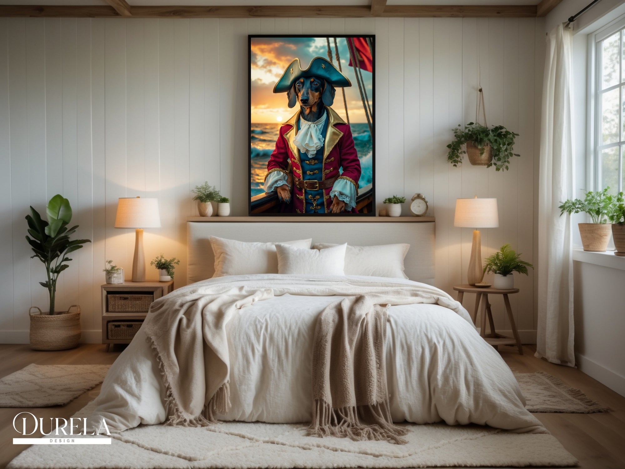 Dachshund Pirate Fantasy Wall Art