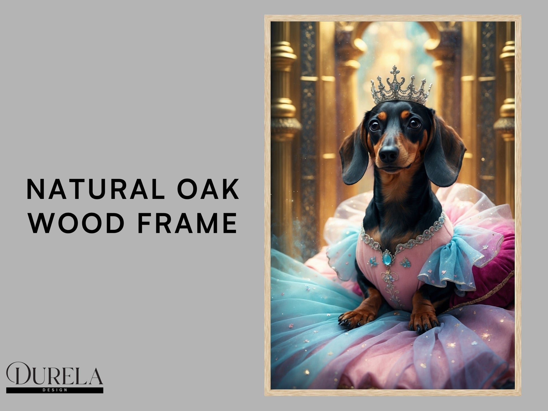 Dachshund Princess Fantasy Wall Art