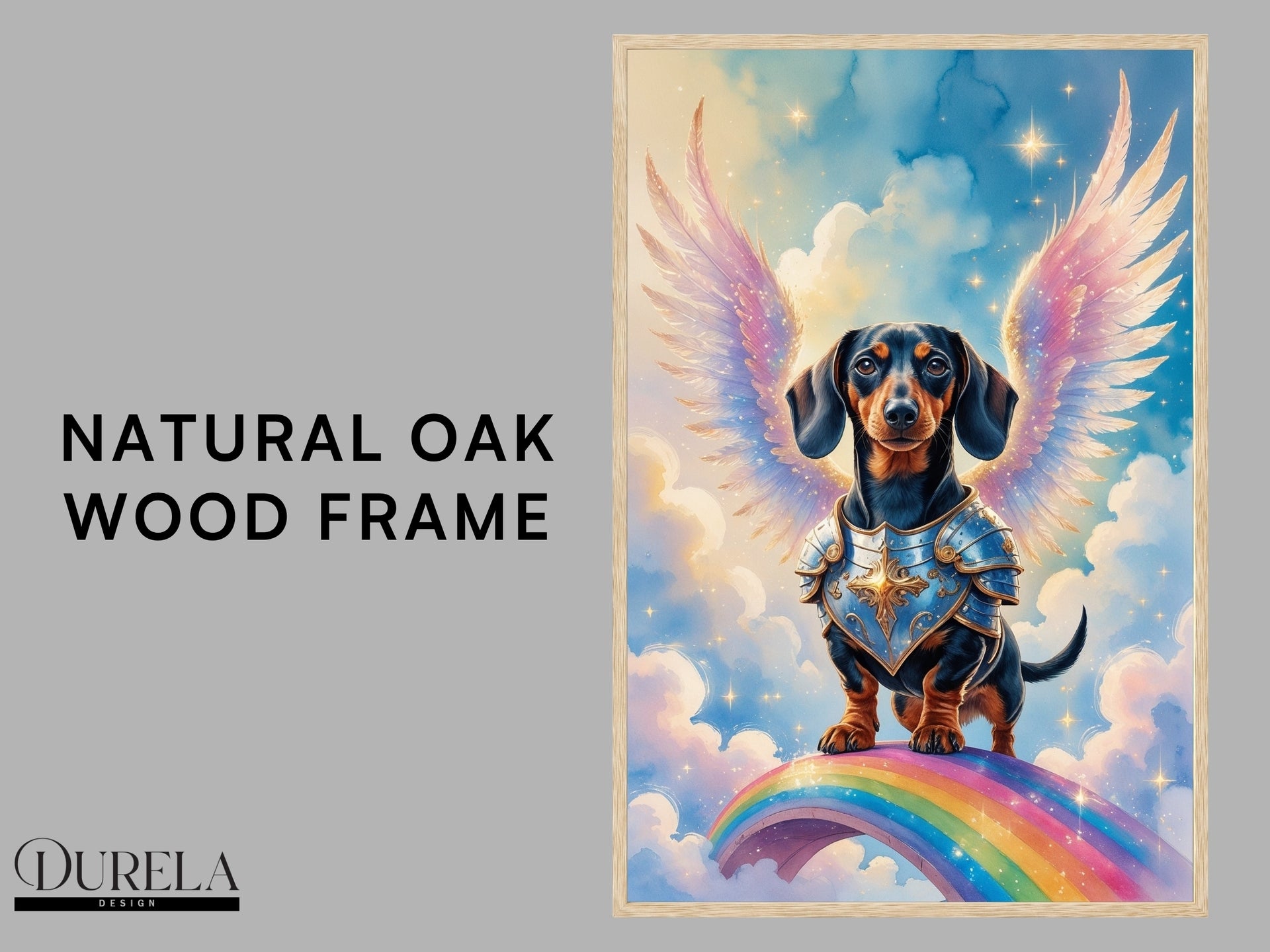 Dachshund Angel Fantasy Wall Art