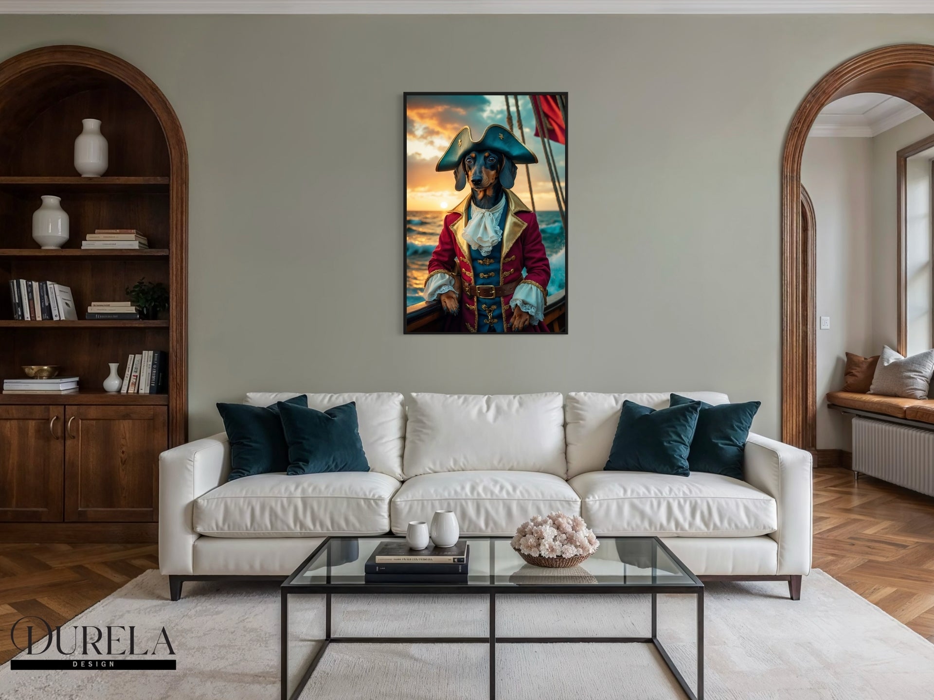 Dachshund Pirate Fantasy Wall Art