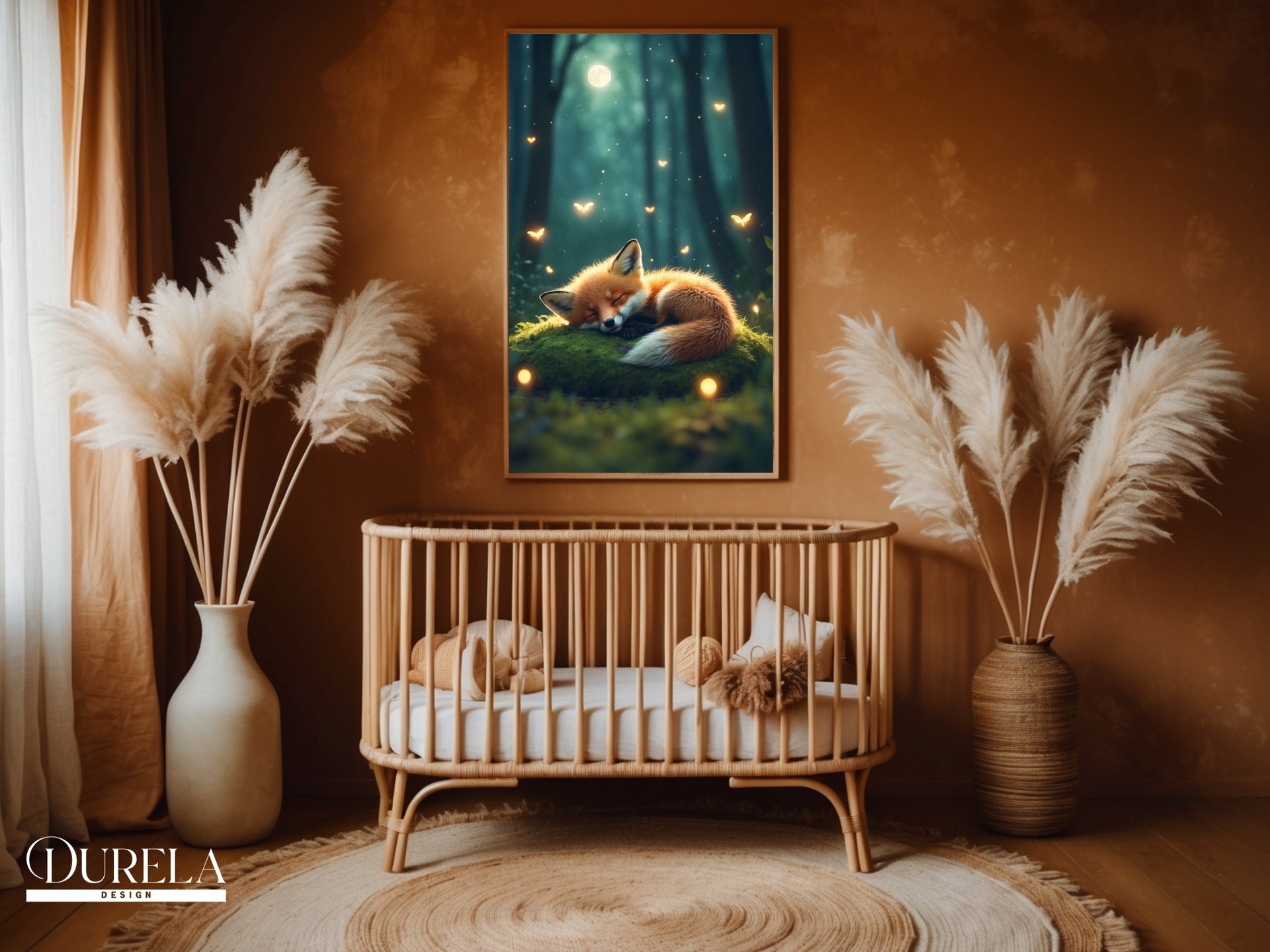 Sleepy Fox Nursery Wall Art