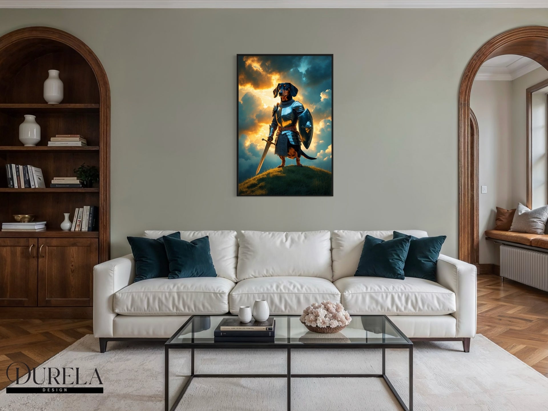 Dachshund Warrior Fantasy Wall Art