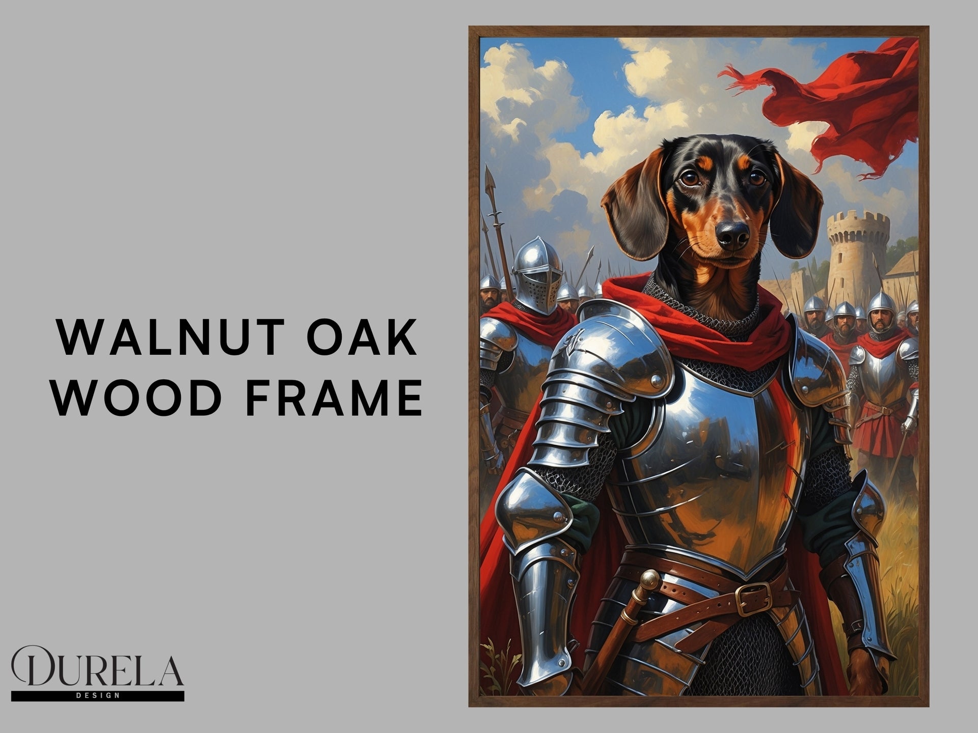 Dachshund Army Soldier Fantasy Wall Art