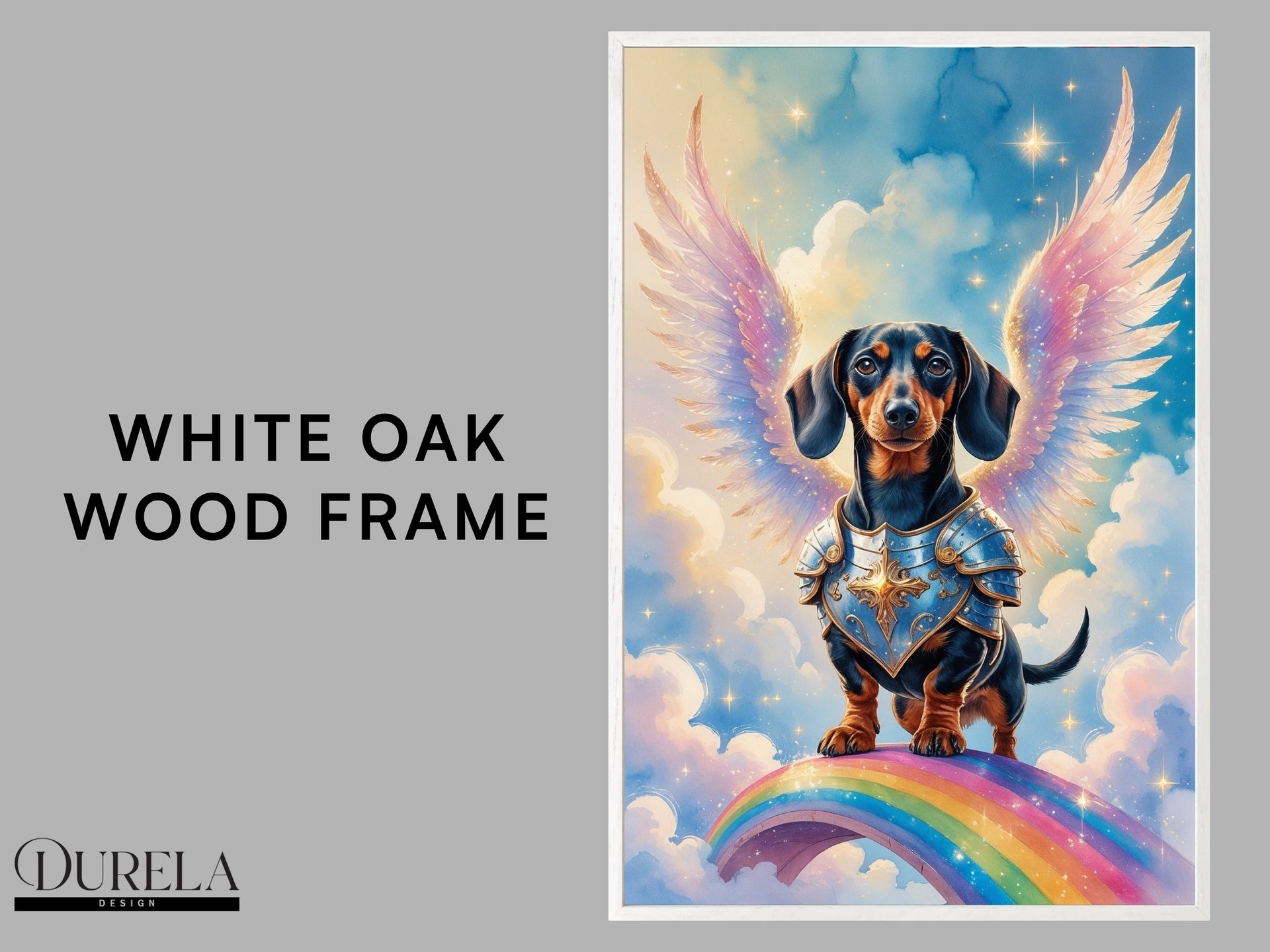 Dachshund Angel Fantasy Wall Art