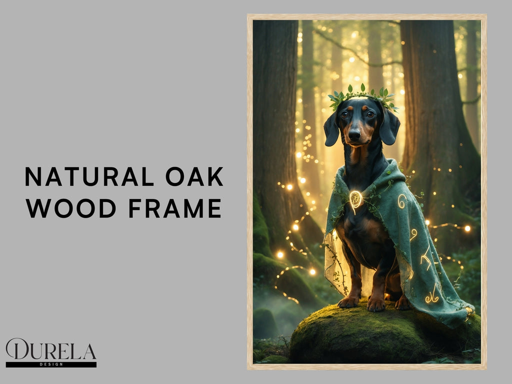 Dachshund Forest Guardian Fantasy Wall Art