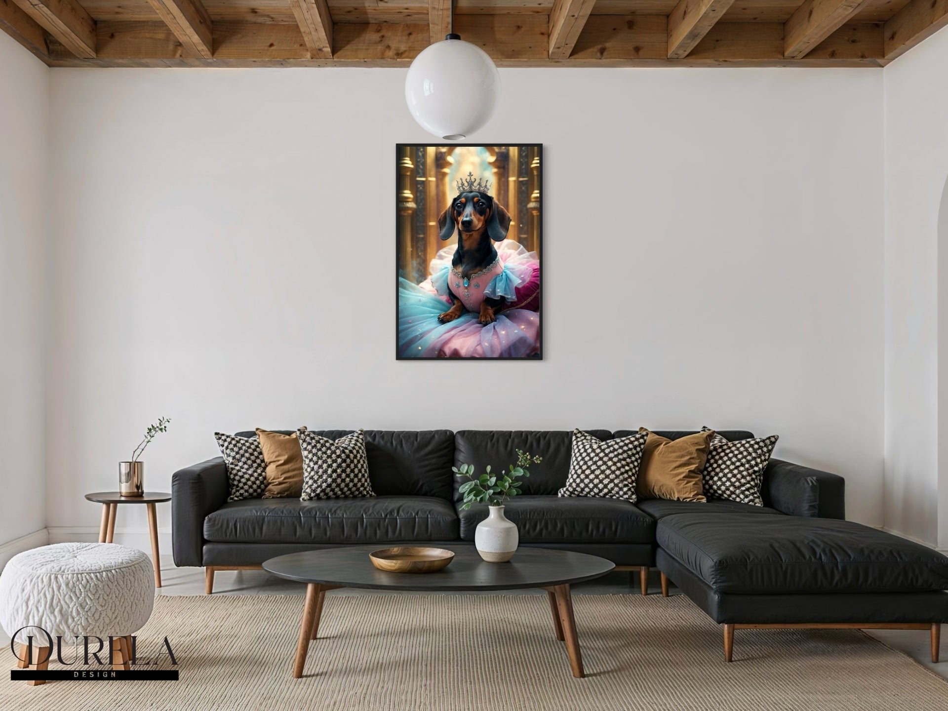 Dachshund Princess Fantasy Wall Art