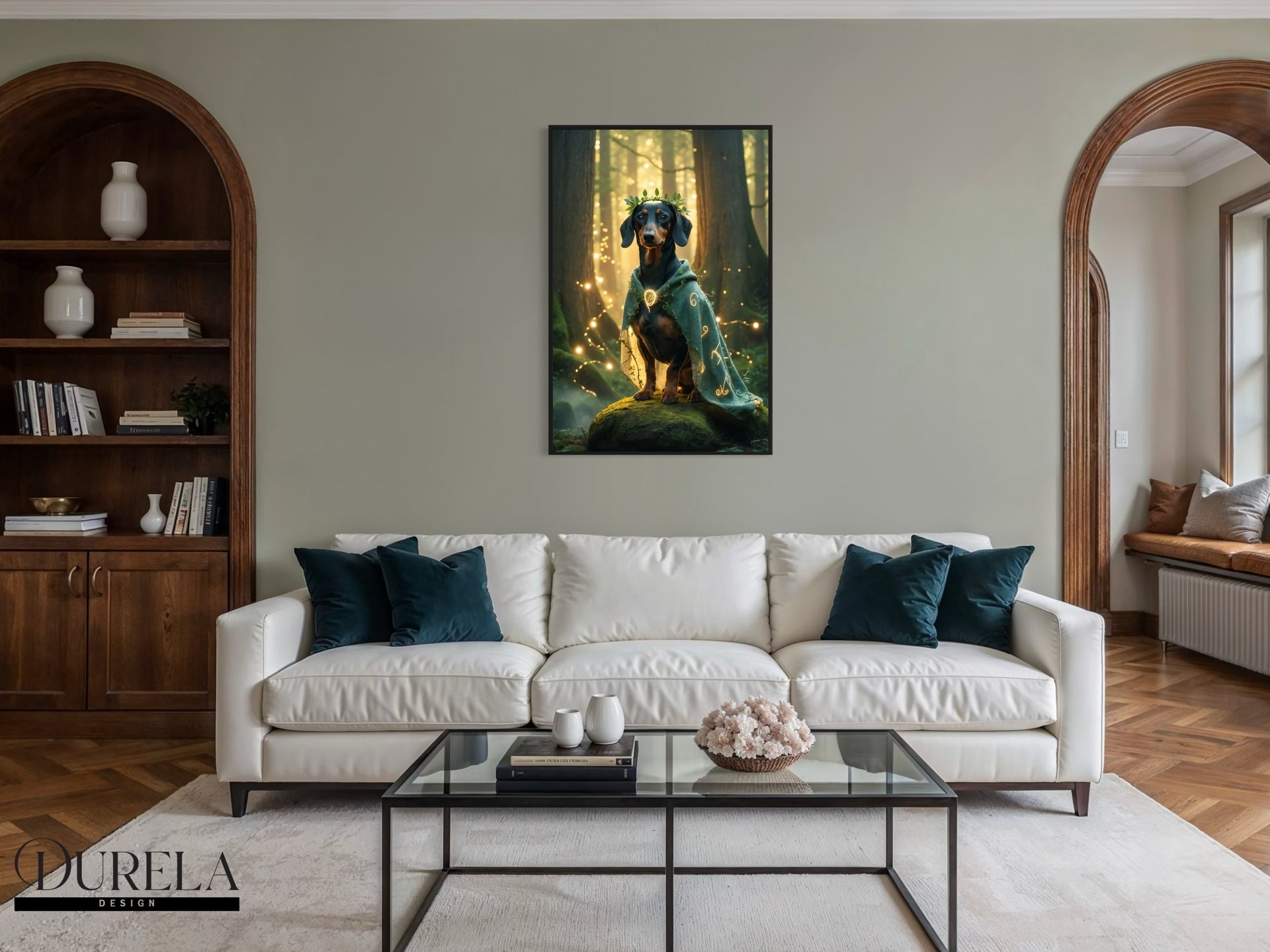 Dachshund Forest Guardian Fantasy Wall Art
