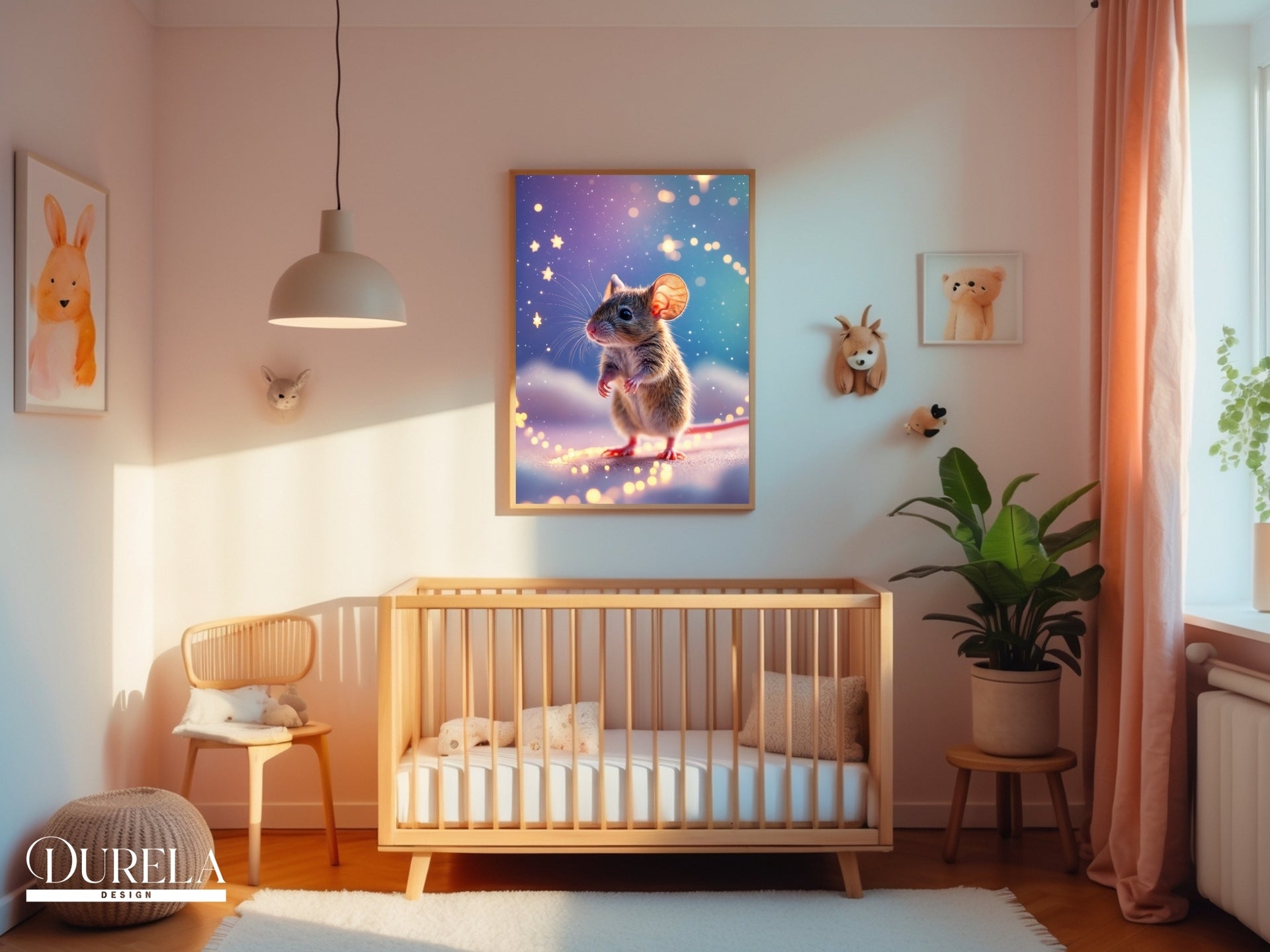 Star Trail Baby Mouse Wall Art
