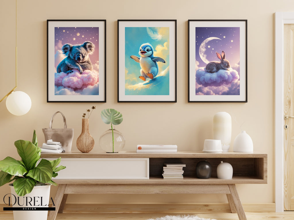 Joyful Baby Penguin Wall Art