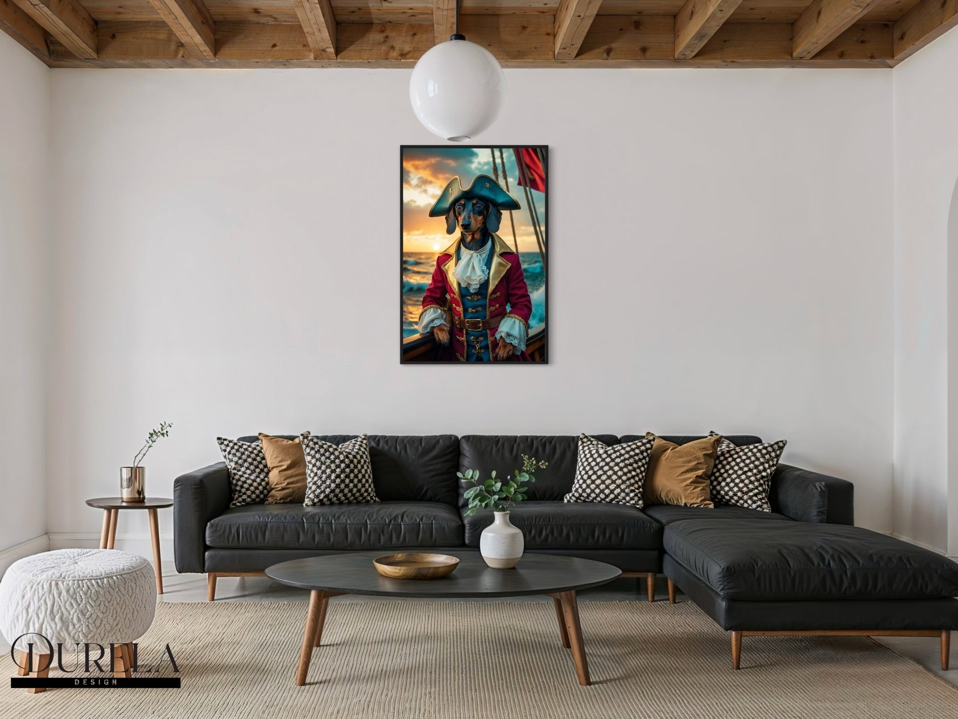 Dachshund Pirate Fantasy Wall Art